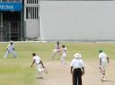 Part of the action between Georgetown Cricket Club and Ace Warriors in the Georgetown Cricket Association (GCA)/ Lifetime Realty sponsored Under-15 limited overs competition. (Clairmonte Marcus picture)