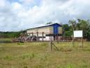 Ongoing rehabilitation work at the Dawa pumping station in the Essequibo back lands. (EU photo)