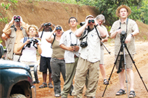 The group taking in the sights at the Iwokrama Field Station.   