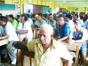 Farmers at the meeting