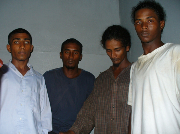 From left to right are Zakeer Mohamed, Deon Fraser, Michael Fraser and Raymond Fraser.