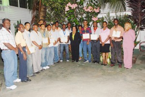 The prize winners and other invited guest at the awards ceremony. (Clairmonte Marcus photo)