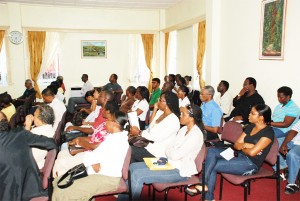 A section of the audience at the lecture.