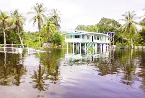 Flooding in Kwakwani