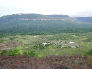 Arau Village as seen from the side of Pegall Mountain 