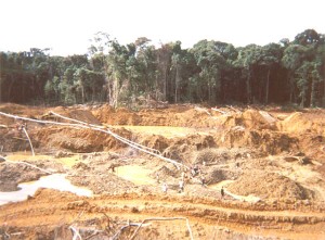  A mining site in Guyana