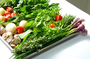 Green Seasoning ingredients (Photo by Cynthia Nelson)