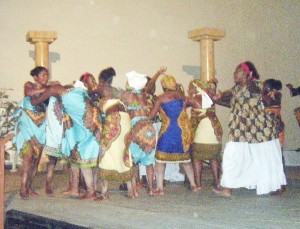 The dancers who represented part of the community in the play