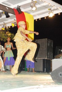 A dancer from the Grenada contingent.