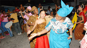 Part of the Surinamese folk dance presentation 
