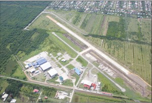 An aerial view of Ogle Airport