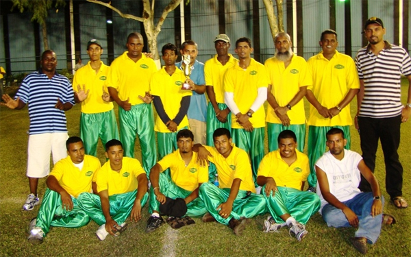 AINLIM/NMSL – six-time winners of the Neal and Massy Inter-Company  tapeball cricket competition.   