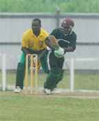 Devon Smith steered the Windward Islands to an upset three-wicket defeat of Guyana with an excellent innings of 63. (Lawrence Fanfair photo)   