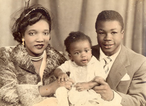 The late Cliff Anderson, right with his wife Mary Anderson and son Clifford Leon Anderson.