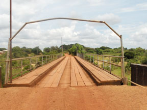 The newly rehabilitated Moco-Moco Bridge. 