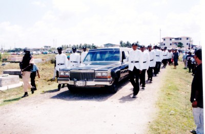 Funeral of a policeman killed by gangsters