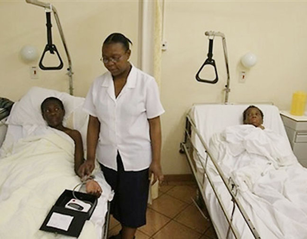 Patients at Ndlovu Medical centre, Elandsdoorn, South Africa, half of the nation’s teens won’t reach age 60 because of HIV/AIDS.