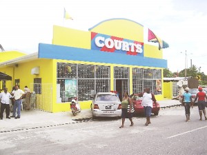 The new Courts branch at Parika, East Bank Essequibo.    