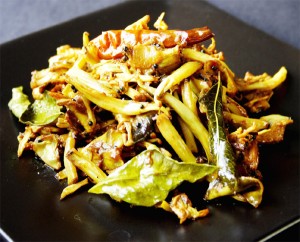 Sauteed Banana Blossoms. (Photo by Cynthia Nelson) 