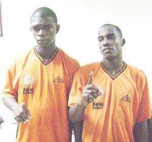 Devon Dummett, left, and Lance Rawlston – Camptwon goal scorers 
