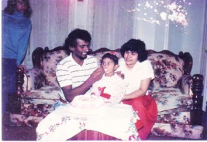 Khemraj Dhani, Kalowtie and their daughter in happier times 