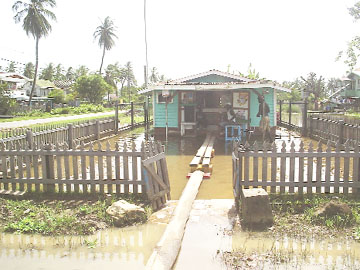 This shop at Dochfour has been flooded since the heavy rainfall began in early December of last year. 