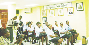 A section of the graduands at the ceremony. 