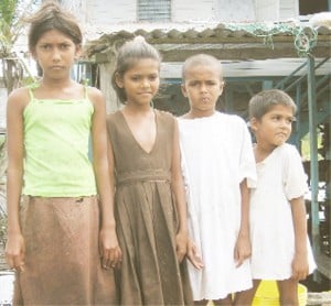 Anita (left) with her siblings: Retisha, Radesh and Avinash