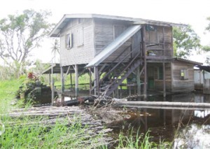  An abandoned house in the creek