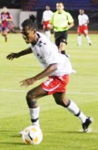 Gregory Richardson in action for Joe Public in last year’s CONCACAF Champions League.