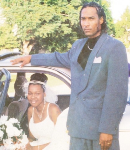 Latoya and her husband Anthony Woolford on their wedding day.