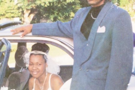 Latoya and her husband Anthony Woolford on their wedding day.
