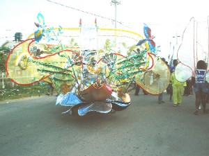 The Bricklayers and Ministry of Health float