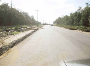 Berbice Bridge approach road 