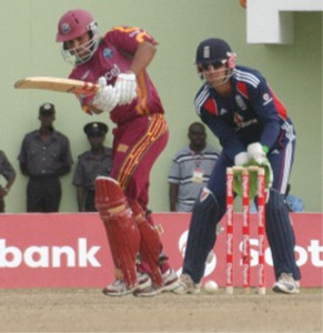 GOLDEN RUN! Ramnaresh Sarwan’s golden run continued yesterday with yet another half century. 