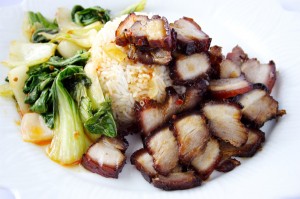 Char Siu Meal (Chinese barbecued pork) (Photo by Cynthia Nelson) 