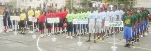 Participating schools in this year’s Victory Valley Royals Inter-Schools Basketball Tournament. (Rawle Toney photo) 