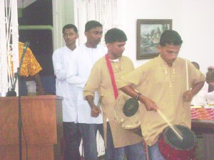 Members of the Heredity Tassa Group performing. 