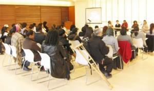 A segment of the audience at the Caribbean student conference in Toronto