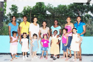 The contestants in this category pictured above are: Sacha Paul and katana, Tian Edward and Teya, Donna Wong and Aliya, Donna Edghillo and Akayla, Takisha Sullivan and Tyanne, Kendra Squires and Akua, Tammy Chand and Emily.