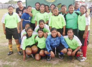 What happened to us? Players from the Central Rupununi Female Football team.  