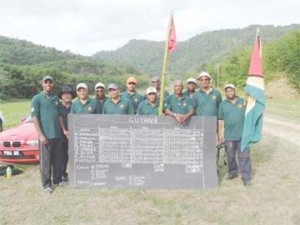 Members of the victorious Guyana team to this year’s Caribbean Rifle-Shooting championships in Trinidad and Tobago. (Photo courtesy of Mahendra Persaud)     