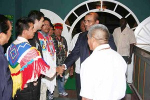 President Bharrat Jagdeo meets indigenous leaders of the Guiana Shield