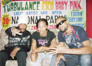 From left: Turbulence, Baby Pink and Esco (Rawle Toney Photo) 