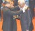 President Bharrat Jagdeo (left) conferring the Order of the Caribbean Community on former Jamaican Prime Minister PJ Patterson. (Jules Gibson photo)