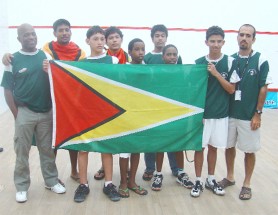 The victorious Guyana boy’s team.