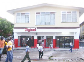 The Digicel Republic Avenue, Linden store in the heart of town