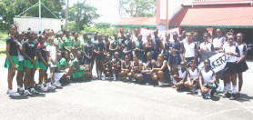 Participating teams in the 2009 U-16 netball competition and award winners of the Guyana Netball Association.