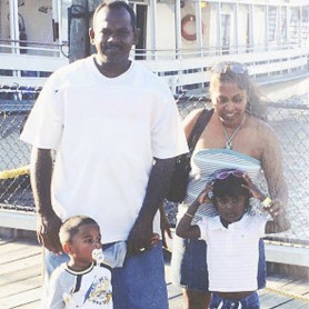 In this undated photo Roopnarine Gopaul poses with his wife Renuca, son Christopher and daughter Kaila.