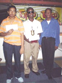 From left are Taffin Khan, Wendell Meusa and Errol Tiwari.  